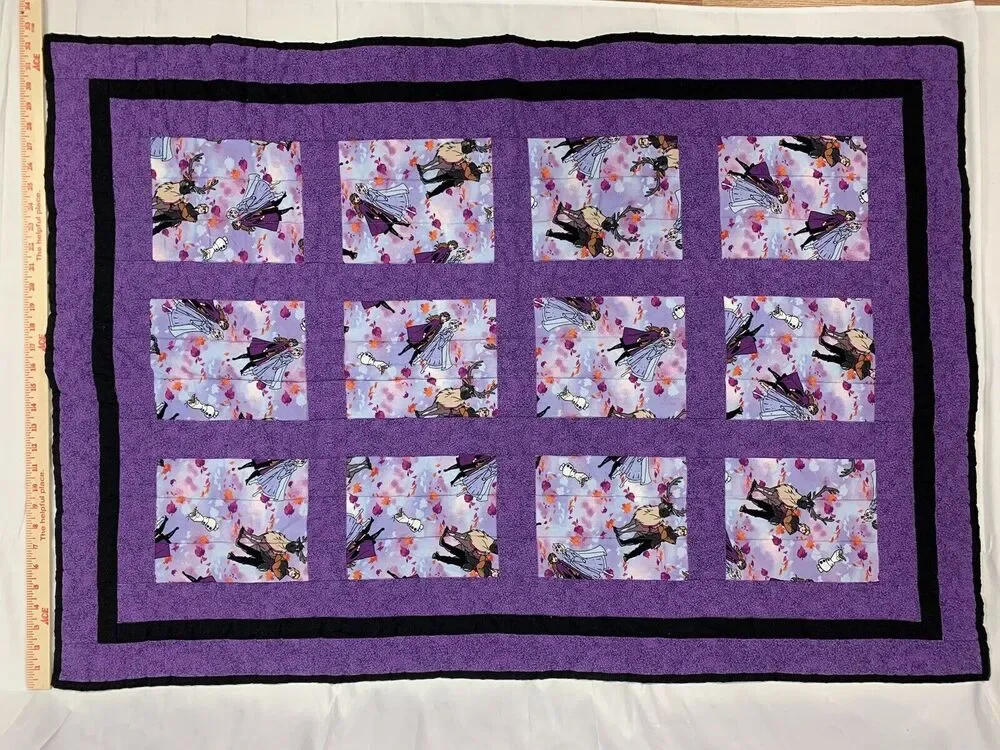 Handmade Baby's Crib Or Lap Quilt Characters from FROZEN 32.5” x 46.5”